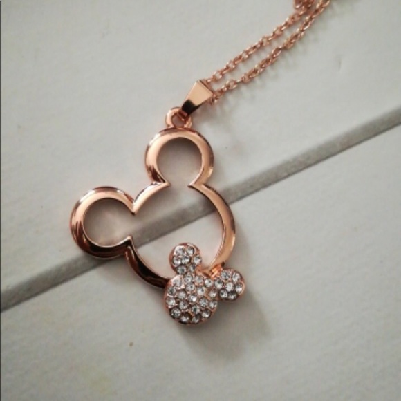 Brand New Mickey Mouse Rose Gold Necklace - Picture 7 of 7
